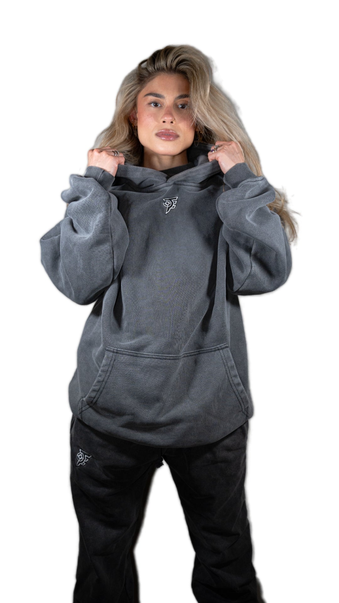 PRECISION OVERSIZED HOODIE - VINTAGE GREY