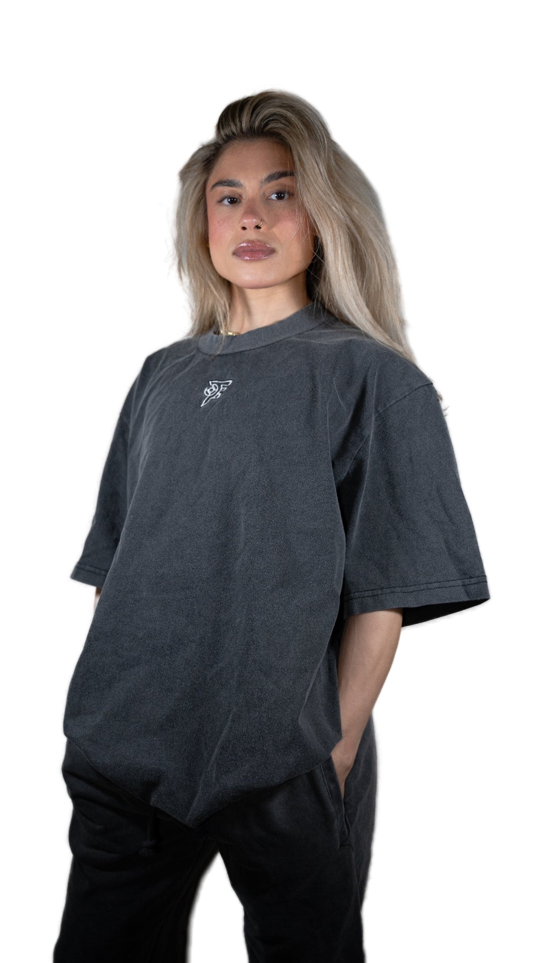 PRECISION OVERSIZED T - VINTAGE GREY