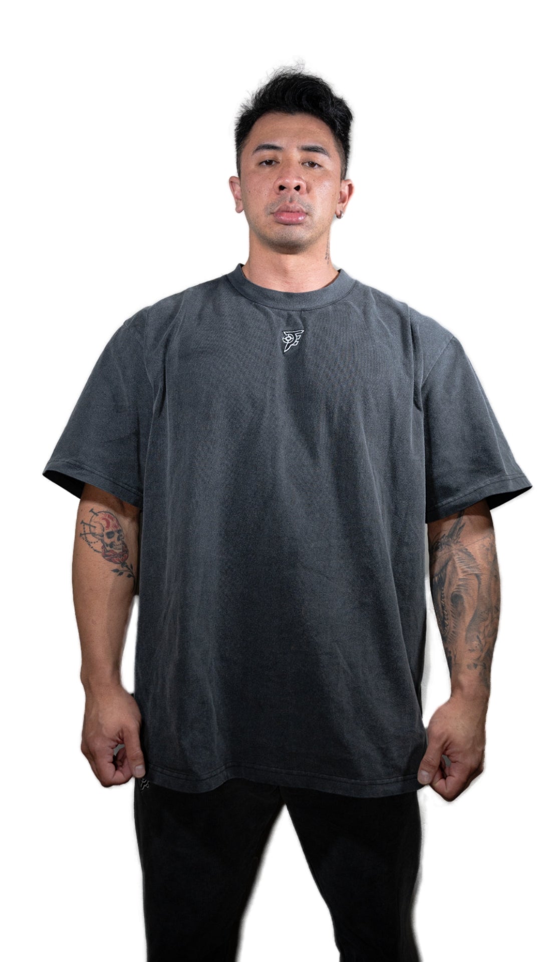 PRECISION OVERSIZED T - VINTAGE GREY
