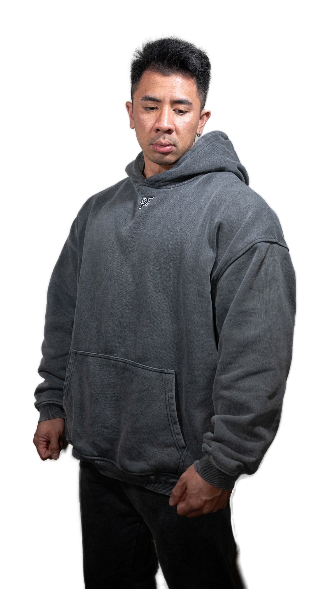 PRECISION OVERSIZED HOODIE - VINTAGE GREY