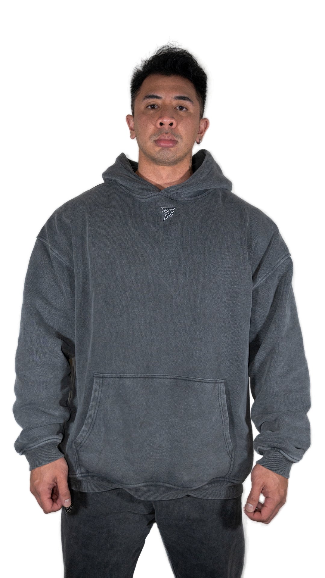 PRECISION OVERSIZED HOODIE - VINTAGE GREY
