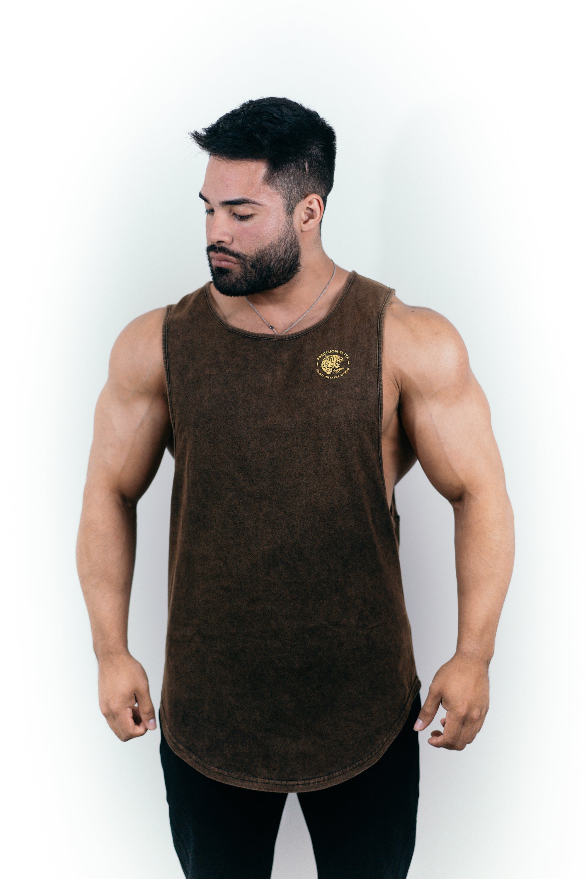 Good Is The Enemy Of Great - Longline Distressed Tank